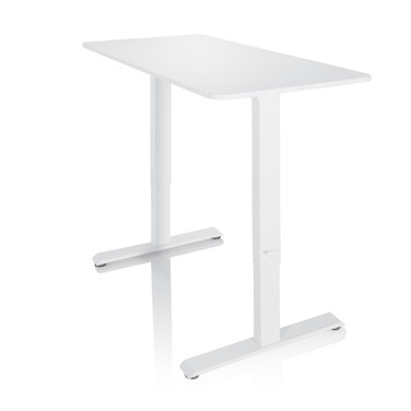 Робочий стіл STAND CR 120 x 60 з ручним регулюванням висоти, білий, hjh OFFICE