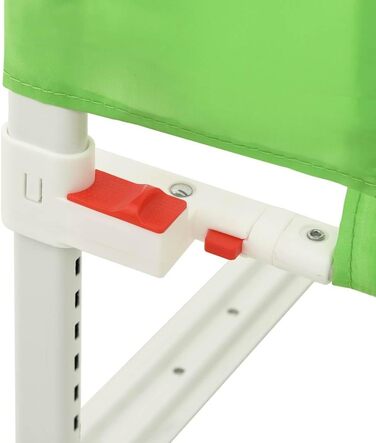 Бортик для ліжка дитячого vidaXL 200x25 см, зелений - захист від випадання, тканинний бортик в дитяче ліжечко