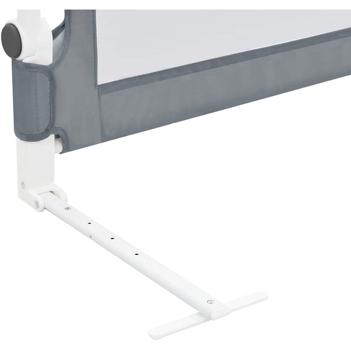 Бортик для ліжка дитячого vidaXL 150x42 см сірий, захист від випадання для малюків та дітей