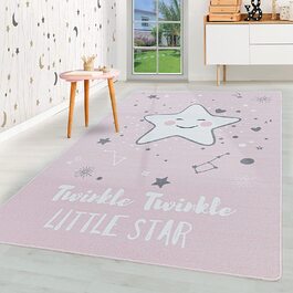 Коротковорсовий дитячий килимок із зображенням зірки 160 х 230 см