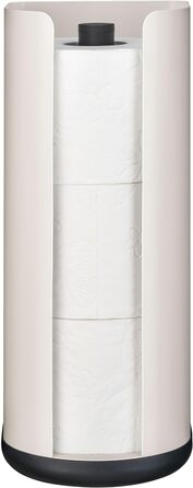 Тримач рулону паперу Wesco Loft виготовлений з листової сталі з порошковим покриттям, металу та пластику в кольорі Sand Matt, розміри 13,5 см x 13 см x 32 см, 322 106-87 13,5 x 13 x 32 см Sand Matt
