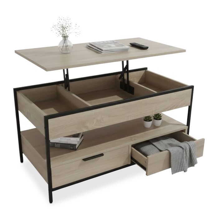 Зручний столик Relaxdays з місцем для зберігання