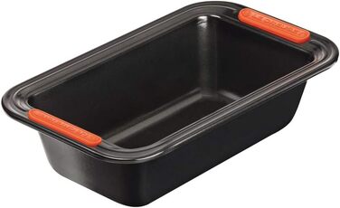Форма для випічки Le Creuset, прямокутна, 23,5 x 13,5 см, з антипригарним покриттям, для закваски, з вуглецевої сталі, антрацит/помаранчевий