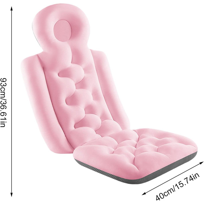 М'який килимок для ванни, м'яке подушкове покриття для ванни, килимок для ванни на все тіло, товстий килимок для ванни, килимок для ванни з еластичним кріпленням