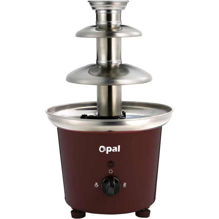 Шоколадний фонтан Opal - фонтан з нержавіючої сталі, електричний 3-ярусний, 90W, 900мл для вечірок, свят та дому