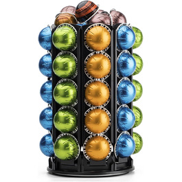 Підставка для капсул кави Bagoo Karussell для Nespresso Vertuo Line з центральним відсіком для додаткових капсул (40+)