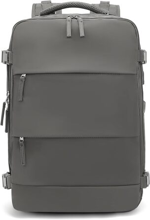 Рюкзак KONO для ручної поклажі 42x30x20, 25L, з відділом для ноутбука, сірий, для подорожей та спорту