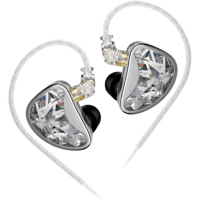 Навушники Yinyoo KZ AS16 IEMS 8, HiFi у вусі, 8 BA на сторону, кабель 0,75 мм, без мікрофона