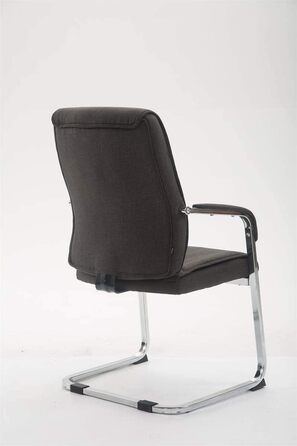 Крісло конференції Anubis XXL темно-сіре з м'яким сидінням та металевим каркасом