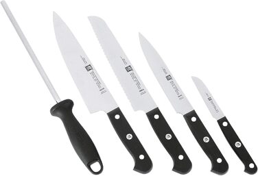 Набір ножів Zwilling Gourmet 6 предметів, нержавіюча сталь, срібно-чорний, 38 x 28 x 28 см
