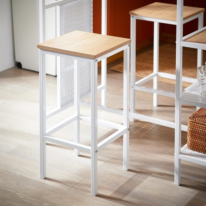 Набір барних меблів SoBuy: стіл та 2 стільці для балкона/вітальні (OGT51-WN)