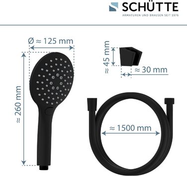 Змішувач для ванни Schütte London з термостатом та захистом від опіків (38°C), хром