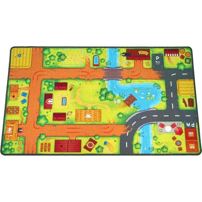 Дитячий килимок HuggyPlay Rug 90 x 150 см (Farm)