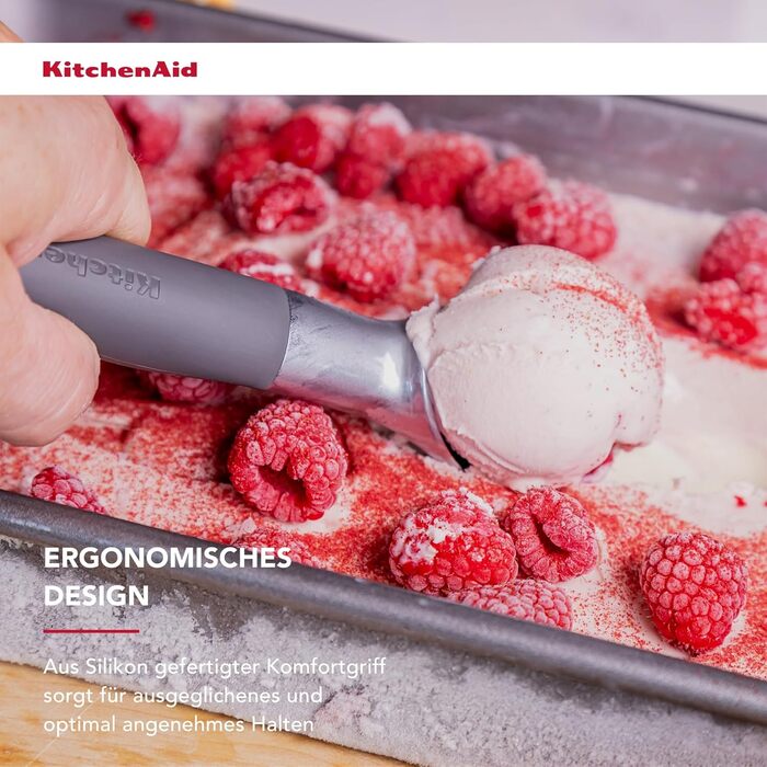 Прес для часнику KitchenAid Softgrip сірий (вугільний), з дозатором для льоду