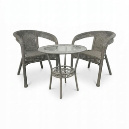Комплект садових меблів із техноротангу MTG Trade Group, сірий, 3 предмети