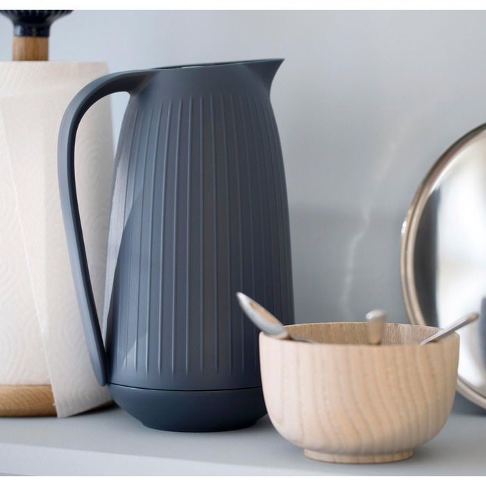 Термос Kähler Isolierkanne 1.0 л Hammershøi для чаю та кави, білий (1л, сірий)