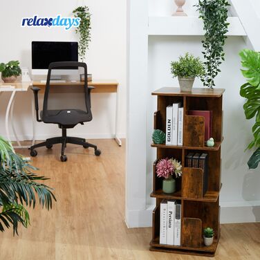 Стелаж для книг Relaxdays у стилі індустріального дизайну