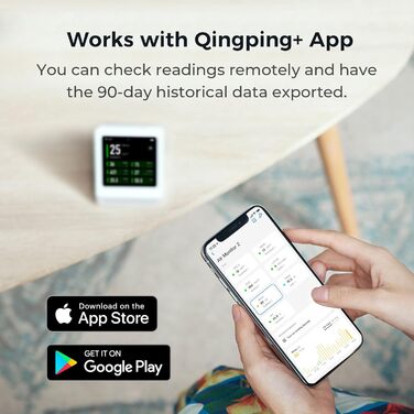 Монітор якості повітря Qingping Gen 2: PM2.5, CO2, PM10, температура, вологість, шум. Оновлений моніторинг та будильник