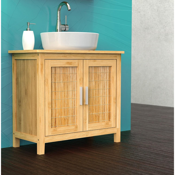 Підставка для ніг під умивальник EISL BMBA02-BH2 з бамбука, 35x45x35 см