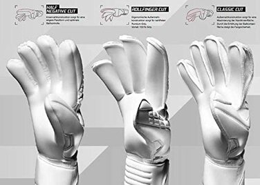 Воротарські рукавички uhlsport Aerored-Supersoft-розміри 6 - рукавички для воротарів з внутрішньої сторони, розроблені професіоналами-оптимальний захоплення і довговічність-Темно-сірий / флюоро-червоний (7, темно-сірий / флюоро-червоний / білий)