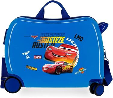 Візок для салону Disney Cars Rusteze Lightyear, 50 x 38 x 20 см, жорсткий пластик, бічна комбінована застібка, 34 л, 1,8 кг, 4 колеса, ручна поклажа (синій)