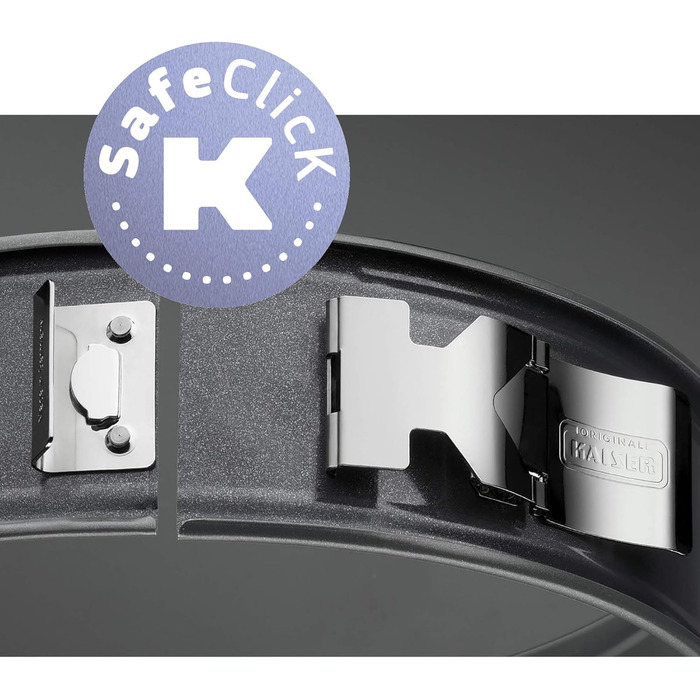 Набір форм для випічки Kaiser La Forme Plus: форма для випічки з дном 28 см та кругла форма знімного дна 26 см, з емальованим покриттям, антипригарна, для пирогів