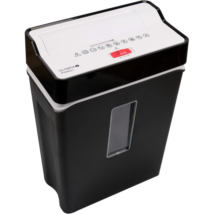 Шредер для документів Olympia PS 54 CC Profi Aktenvernichter – безпека P4, різений ніж, 8 аркушів, для офісу