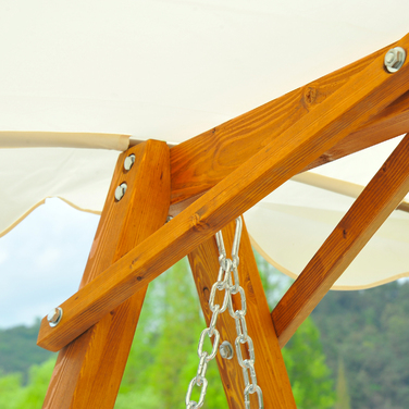 Гойдалка садова двомісна з модрини 