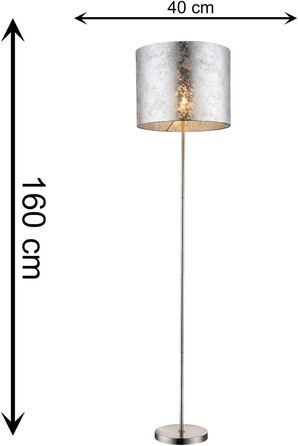Підвісний світильник Globo LED з кольоровим мармуровим абажуром Ø 40см (торшер, сріблястий)