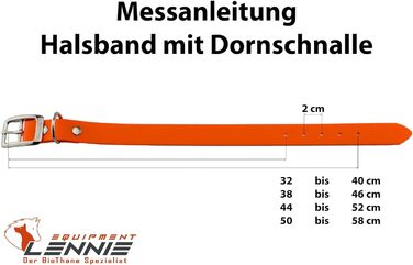 Біотановий нашийник LEN 25 мм, світловідбиваючий, з подвійною застібкою, м'який, брудовідштовхуючий, водовідштовхуючий