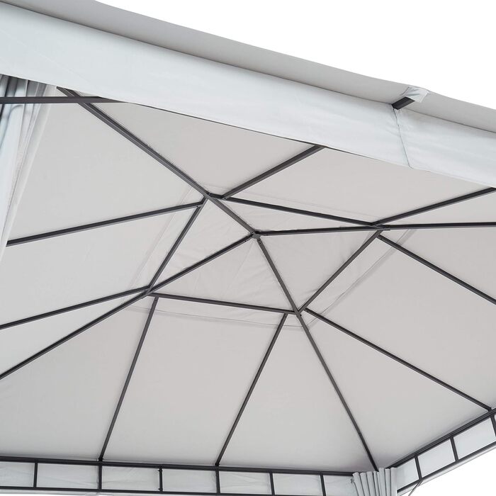 Заміна даху 4x4 м для Sunset Premium приблизно 220 г/м сірий 4x4 м сірий