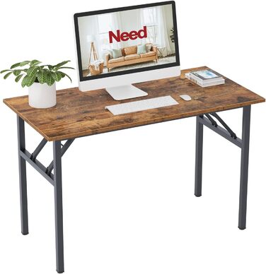 Розкладний стіл - комп'ютерний/письмовий стіл 120x60 см з металевим каркасом та ДСП, для дому та офісу