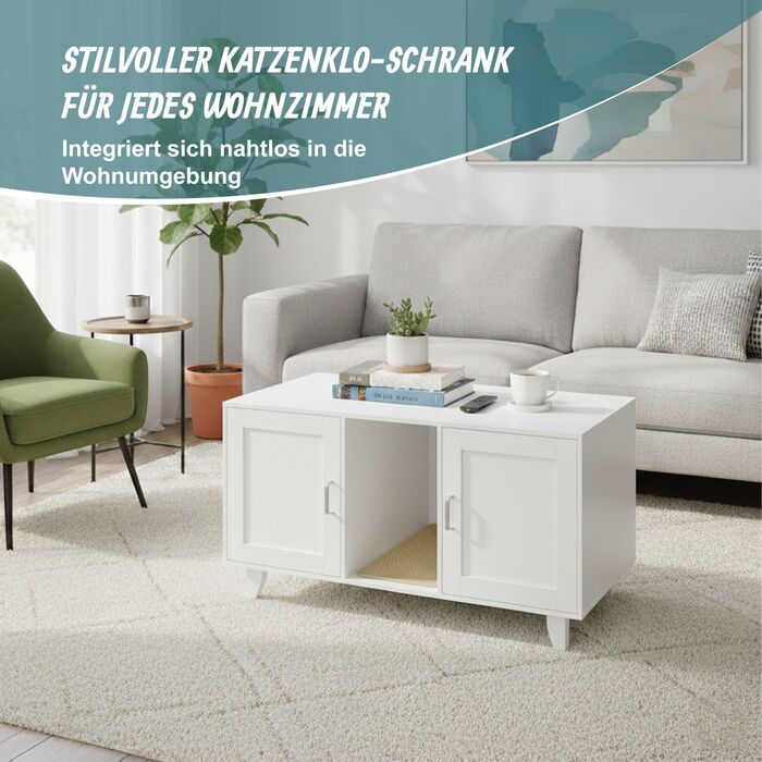 Relaxdays XXL комод для котячого туалету