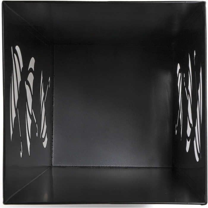 Металева підставка для парасольки Okllen, квадратна, чорна, 16x16x42 см