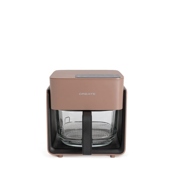 Фритюрниця готувальна повітряна 4.2 л з парогенератором, 6 програм, скляна корзина, таймер, регулювання температури, 1300W (Mokka)