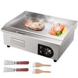 Електричний гриль VEVOR 54 x 30 см, 3000W, з регулюванням температури 50-300°C, для комерційного використання, легко чиститься