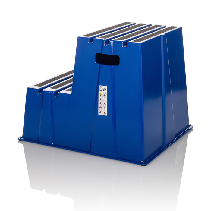 Ступінчаста підставка Tritthocker TIO-E2, пластик, блакитний, hjh OFFICE