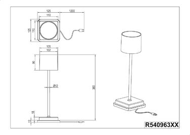 Світлодіодна бездротова настільна лампа Reality Lights Fernandez R54096131, 1,5 Вт, зарядна станція (червона)