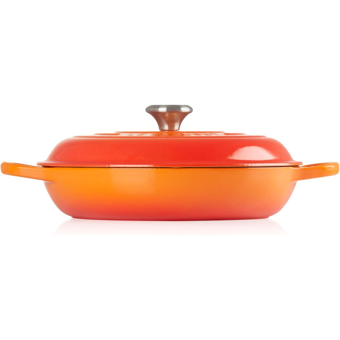 Каструля Le Creuset Signature з чавуну, Ø 30 см, 3,5 л, для всіх типів плит (включно з індукційними), 5,555 кг, Колір: рубіново-червоний