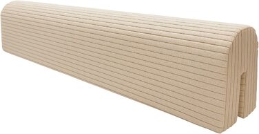 Захист для ліжечка дитячого бортик-подушка від випадання (бежевий, 120 см) Бежевий велюр