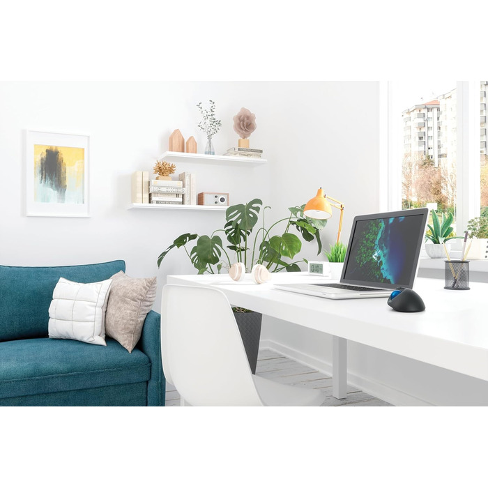 Трекбол Kensington Pro Fit Ergo TB450: Бездротова миша Bluetooth з ергономічним трекболом (34 мм), до 18 місяців роботи від батареї, з переробленого пластику