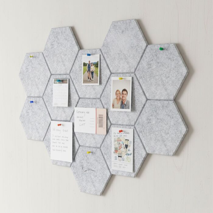 Набір шестикутних акустичних панелей Relaxdays, самоклеючі