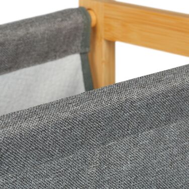 Підставка для журналів Relaxdays з бамбука та тканини