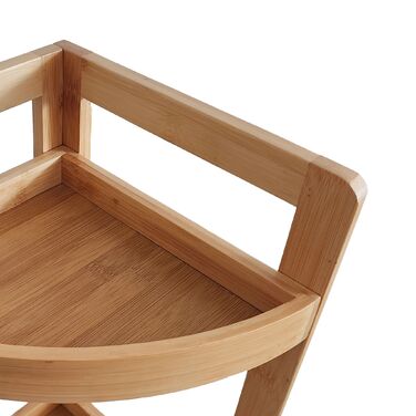 Поличкова стійка Relaxdays з бамбука для кута з полицями