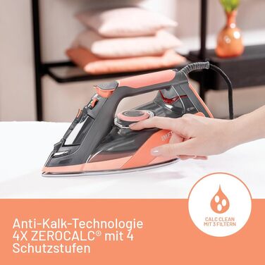 Праска з парою Imetec Activation з керамічно-турмаліновою підошвою, 2400 Вт, ZeroCalc, 200 г/хв