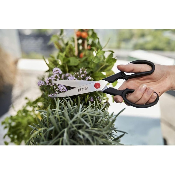 Ножиці кухонні ZWILLING Twin L багатоцільові, 23 см, нержавіюча сталь/пластик, чорні (Виготовлено в Німеччині)