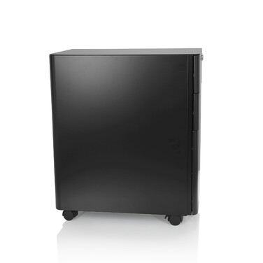 Контейнер на колесах COLOR I, метал чорного кольору, hjh OFFICE