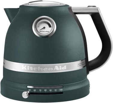 Електричний чайник KitchenAid з регулюванням температури 50-100°C, 1.5L, нержавіюча сталь (Empire), фільтр від накипу