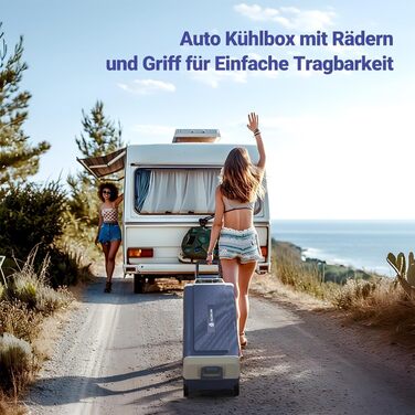 Автомобільний компресорний холодильник AAOBOSI 36л з Wi-Fi, 12/230V, -20°C до +20°C для кемпінгу, подорожей, риболовлі