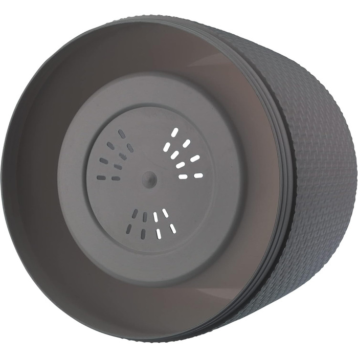 Верденія Горщик для квітів Агат Сірий, 23 см - пластиковий горщик для дому та саду